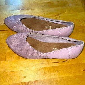 Tom’s pink flats size 6.5 w - Used like new